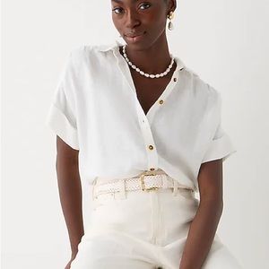 J. Crew linen button down shirt